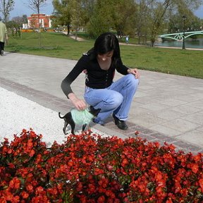 Фотография "Царицино. Я и моя собачка. :)))"
