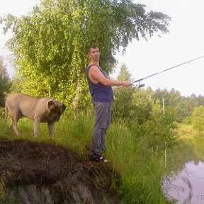 Фотография "На рыбалке с Лукой"