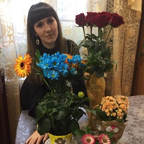 Фотография "Мои цветочки от родных💋❤️💋"