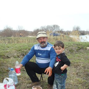 Фотография "На отдыхе с внуком Лёшей"