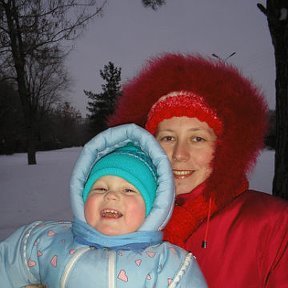 Фотография "Я с сыном Владом в парке возле дома. 07.01.2008"