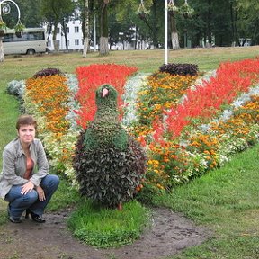 Фотография "Я с павлином"