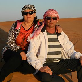 Фотография "Эмираты 2013 (в пустыне со своей половинкой)"