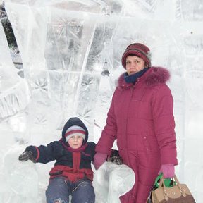 Фотография "7 января 2008 года с младшим сыном"