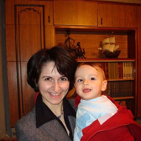 Фотография "me and my son Taron. New year 2008 "