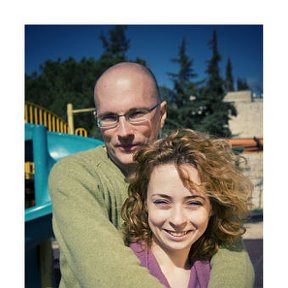 Фотография "Я с женой. Снято в Иерусалиме 30-ого января 2009."
