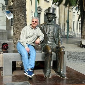 Фотография "In Malaga, Spain, with Hans Christian Andersen."