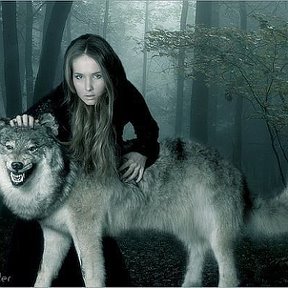 Фотография "девушка волк"