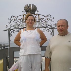 Фотография "я и моя жена Анапа октябрь 2007"