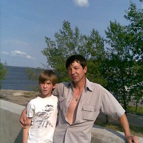 Фотография "на заливе с сыном"