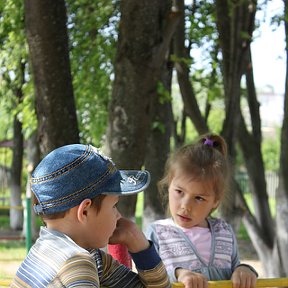 Фотография "на прогулке в детском саду"