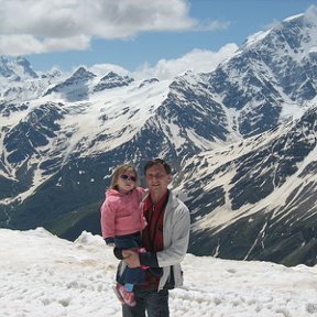 Фотография "Я с дочкой на Эльбрусе"