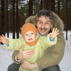 Фотография "Дубна,снег,сосны и моё солнышко младшенькое..(янв. 2007)"