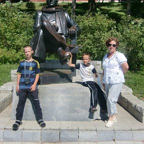 Фотография "Хабаровск, набережная я с внуками"