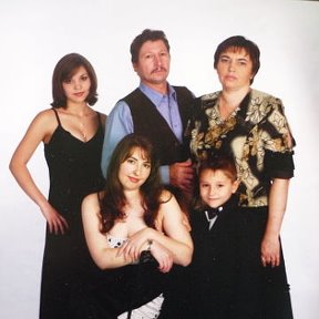 Фотография "я, мой муж и мои дети"
