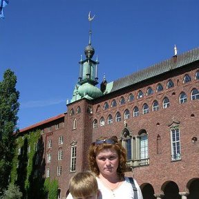 Фотография "Швеция.2006год.я с сыном"