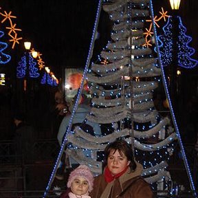 Фотография "Рождество. Я и моя дочь Анастасия."