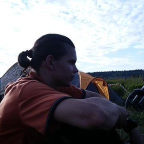 Фотография "Я в палаточном лагере на байкшоу в Малоярославце 2007.)"