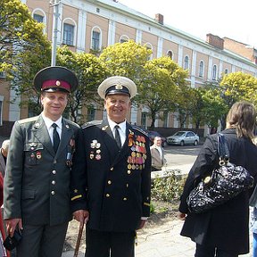 Фотография "На первомайской демонстрации с папой - подводником"