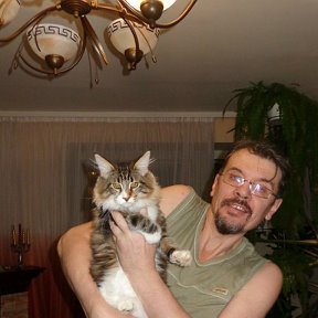 Фотография "Я с кошкой Герой"
