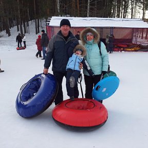 Фотография "Мой муж и внук Саша"