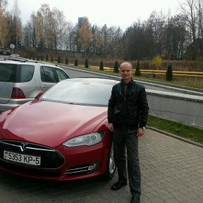 Фотография "Арвидас и Tesla Model S"