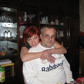 Фотография "с любимым мужем . Новый 2008 год ."