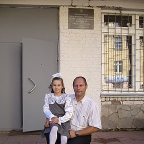 Фотография "С дочерью Настей 1 сентября - Первый звонок"