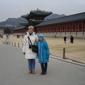 Фотография "Сеул, Юж.Корея, с дочкой Машей, 05.01.2009"