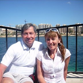 Фотография "Я с женой Аллой на Мальте Апрель 2008"