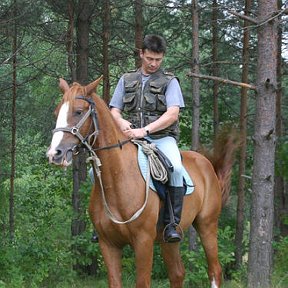 Фотография "Ну блин, я естественно сверху. Снизу наглая рыжая морда, родившаяся в день моего сорокалетия и подаренная мне на день рождения."