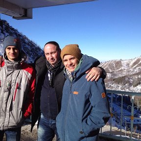 Фотография "Я с сыновьями, Илья слева Никита справа.Январь 2014"