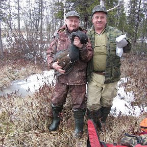 Фотография "С другом Николаем на охоте"