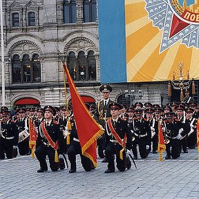 Фотография "Первый парад, справа от знамени.."