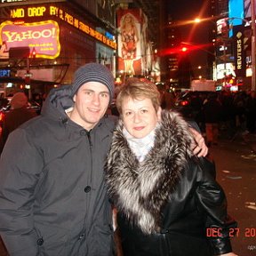 Фотография "New Year 2007. New York. My Son Michael and me."