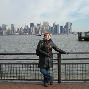 Фотография "Это я на переднем плане,на заднем-Manhattan.Январь 2008."