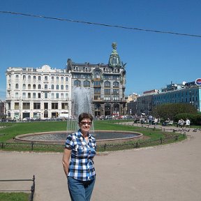 Фотография "Питер, фонтан перед Казанским собором, 2013"