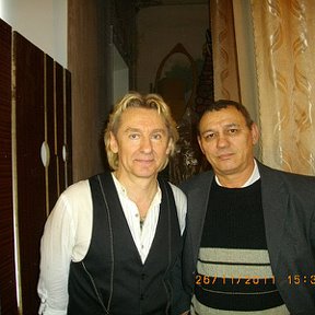 Фотография "Я с певцом Сергеем Беликовым на концерте в Новочеркасске."