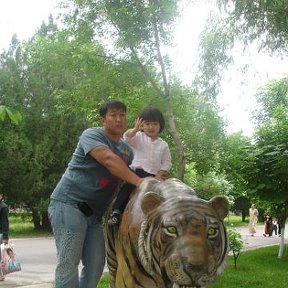 Фотография "Я, Татька и наш Тигра"
