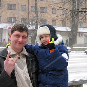 Фотография "Я и мой сын Димулька
17.02.2008      г. Псков"