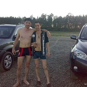 Фотография "Я с братишкой на реке Томь"