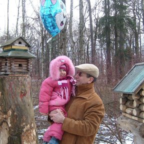 Фотография "Питер 2008г. Я с дочей в Парке культуры и отдыха"