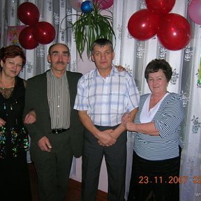Фотография "Я второй с лева , с права от меня моя жена Людмила , с лева сваты ."