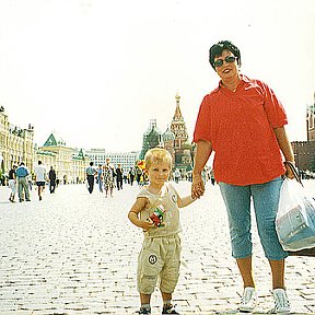 Фотография "Первое путешествие с внуком. 2002 г."