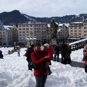 Фотография "Я и моя дочь. Швейцария. Ноябрь 2008г."