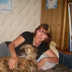 Фотография "2006 год. С собакой Миной"