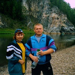 Фотография "на сплаве по реке Чусовая с женой"