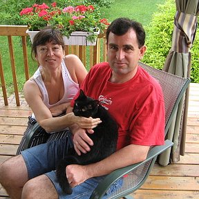 Фотография "We are on our patio, St-Basile, Quebec, summer 2008"