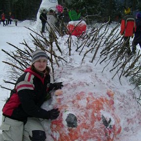 Фотография "Масляница 2009. С ежиком."