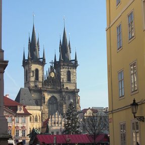 Фотография "Знаменитый замок в ценре старого города Праги "